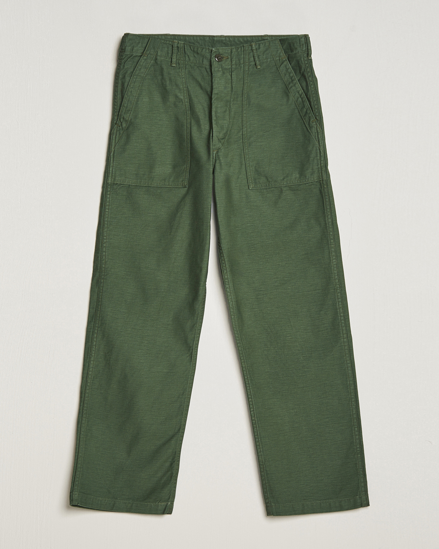 Herren | Hosen | orSlow | Regular Fit Original Sateen Fatigue Pants Green