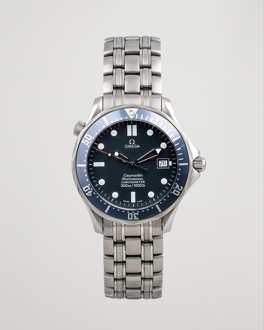 Herren | Omega Pre-Owned Seamaster Diver 300M 25318000 Steel Blue | Omega Pre-Owned | Seamaster Diver 300M 25318000 Steel Blue