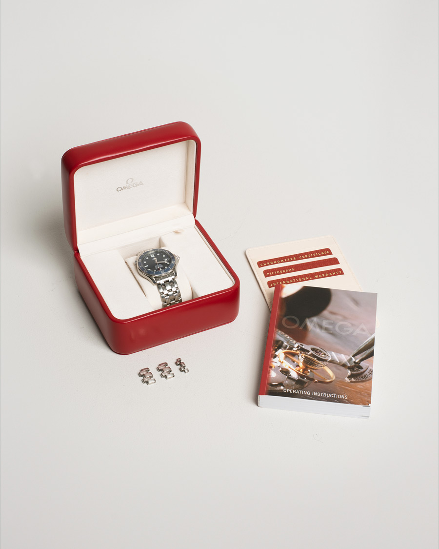 Herren | Omega Pre-Owned Seamaster Diver 300M 25318000 Steel Blue | Omega Pre-Owned | Seamaster Diver 300M 25318000 Steel Blue