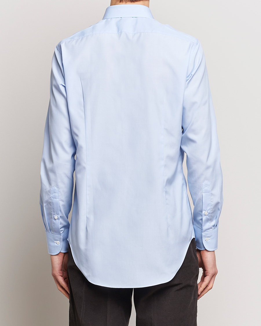 Herren | Hemden | Kamakura Shirts | Slim Fit Broadcloth Shirt Light Blue