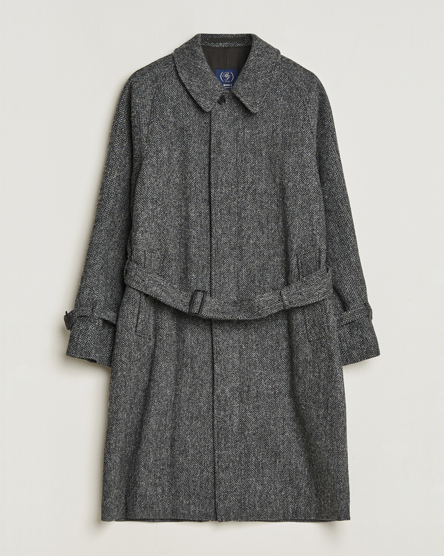 Herren | Jacken | Beams F | Harris Tweed Raglan Coat Dark Grey