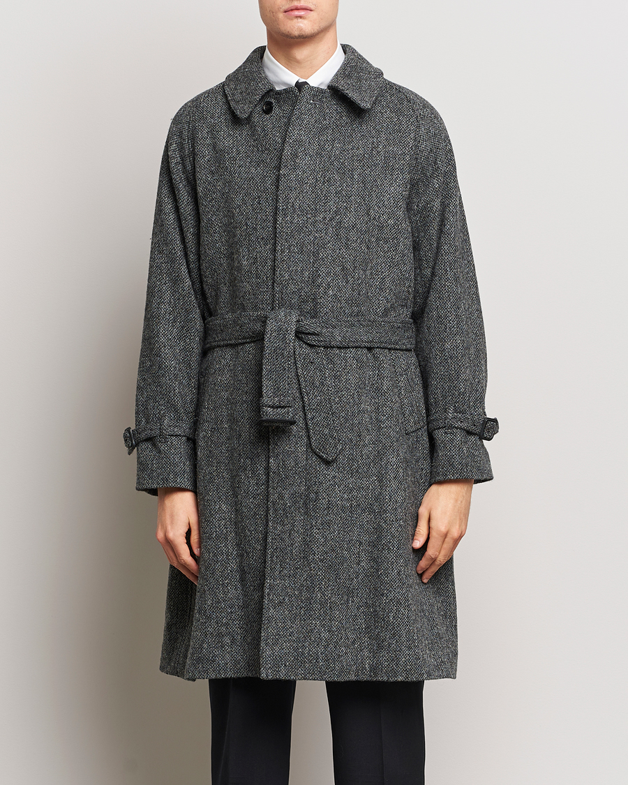 Herren | Jacken | Beams F | Harris Tweed Raglan Coat Dark Grey