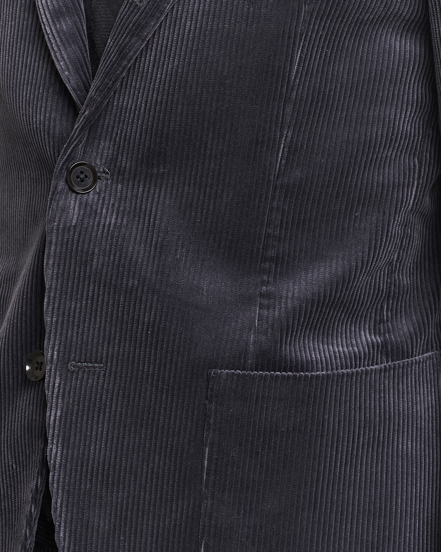 Herren | Sakkos | Beams F | Corduroy Blazer Charcoal