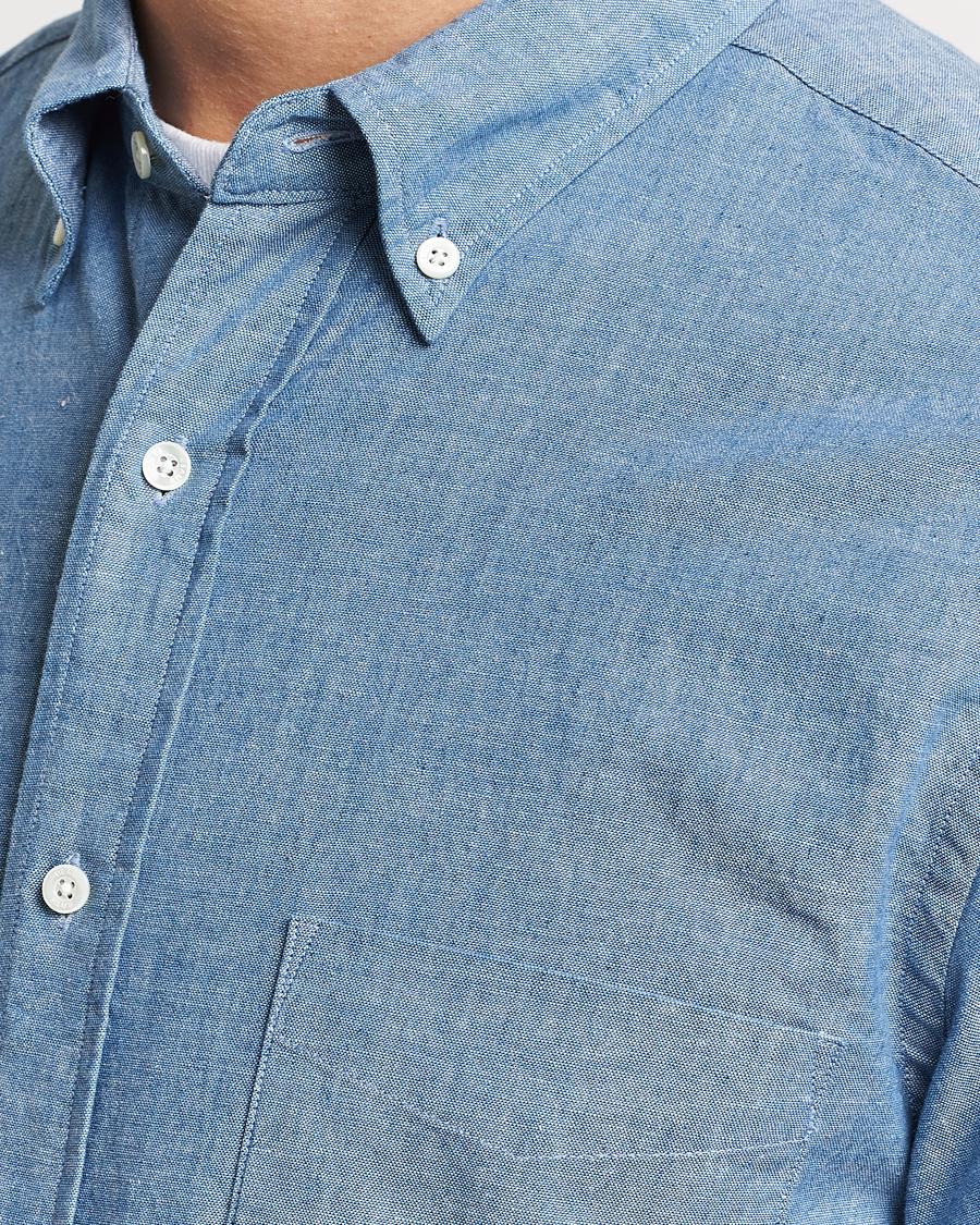 Herren | Hemden | BEAMS PLUS | Chambray Button Down Shirt Blue