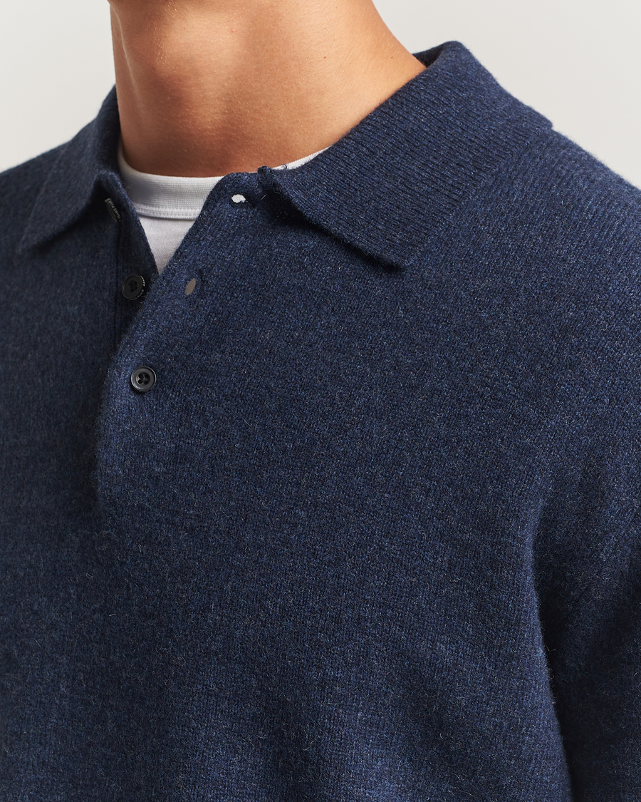 Herren | Pullover | BEAMS PLUS | Knitted Wool Polo Navy