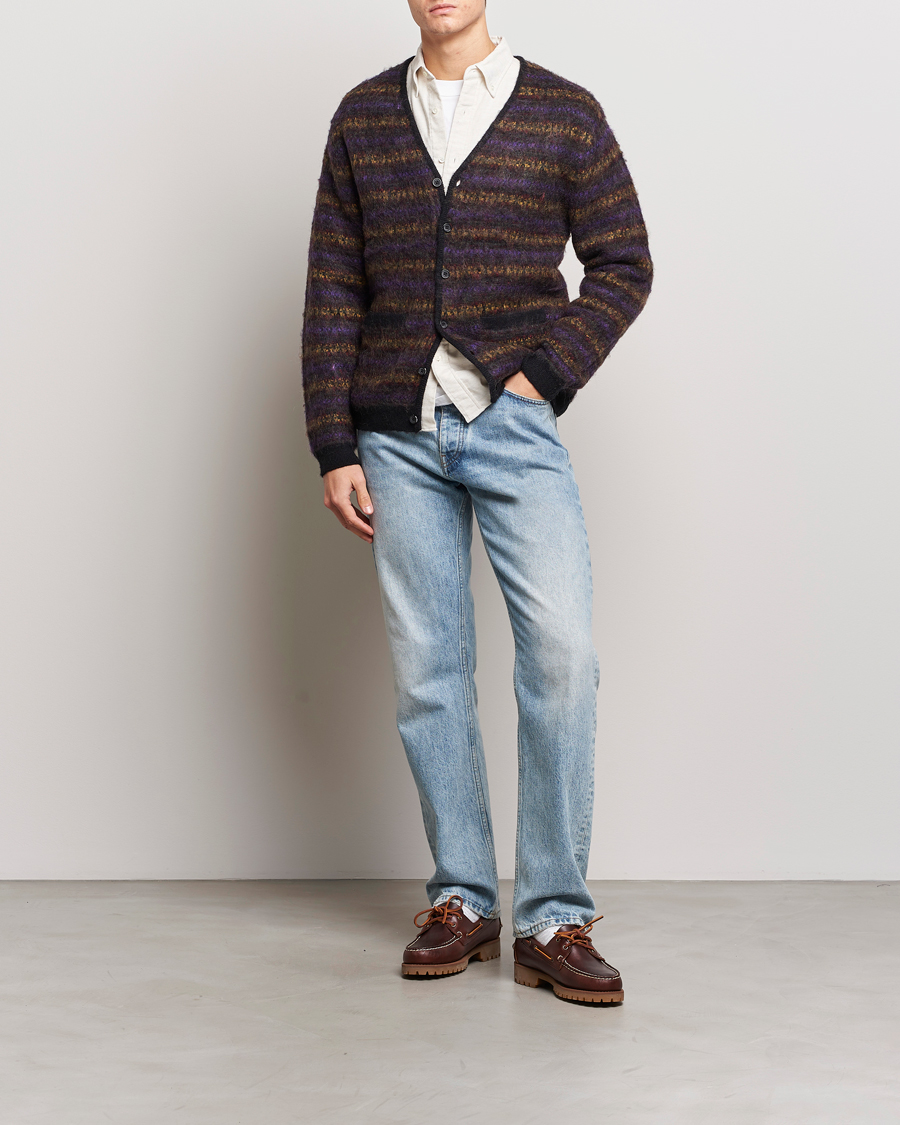 Herren | Pullover | BEAMS PLUS | Fairisle Jacquard Cardigan Grey