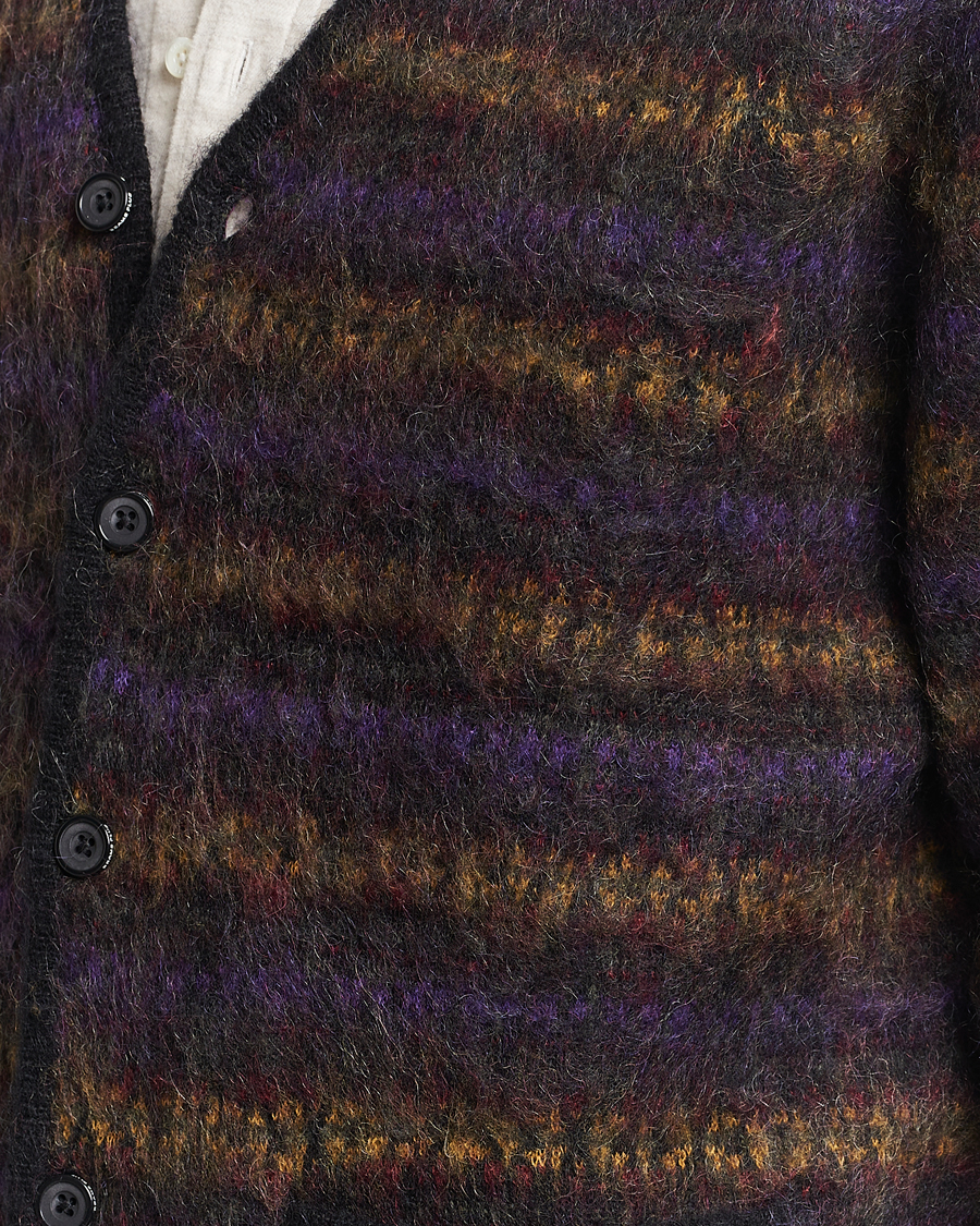 Herren | Pullover | BEAMS PLUS | Fairisle Jacquard Cardigan Grey