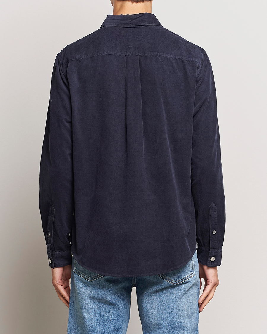 Herren | Hemden | FRAME | Douple Pocket Micro Cord Shirt Midnight Blue