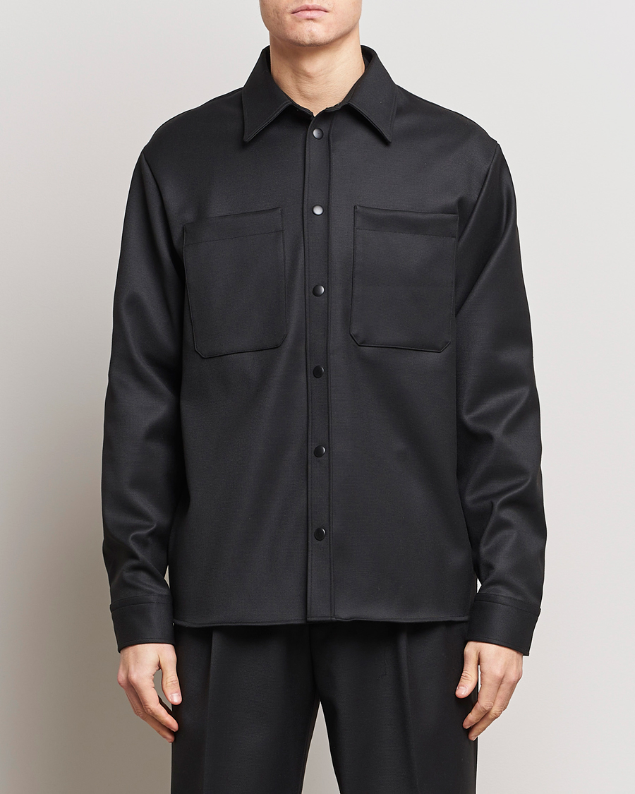Herren | Jacken | J.Lindeberg | Coen Double Face Overshirt Black