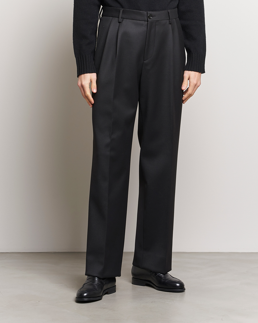 Herren | Hosen | J.Lindeberg | Haij Double Pleat Pants Black