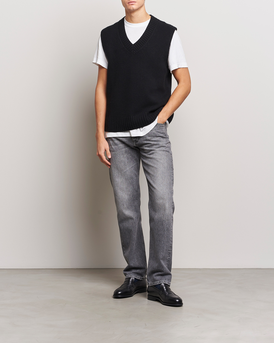 Herren | Pullover | A Day's March | Wigtown Lambswool Vest Black