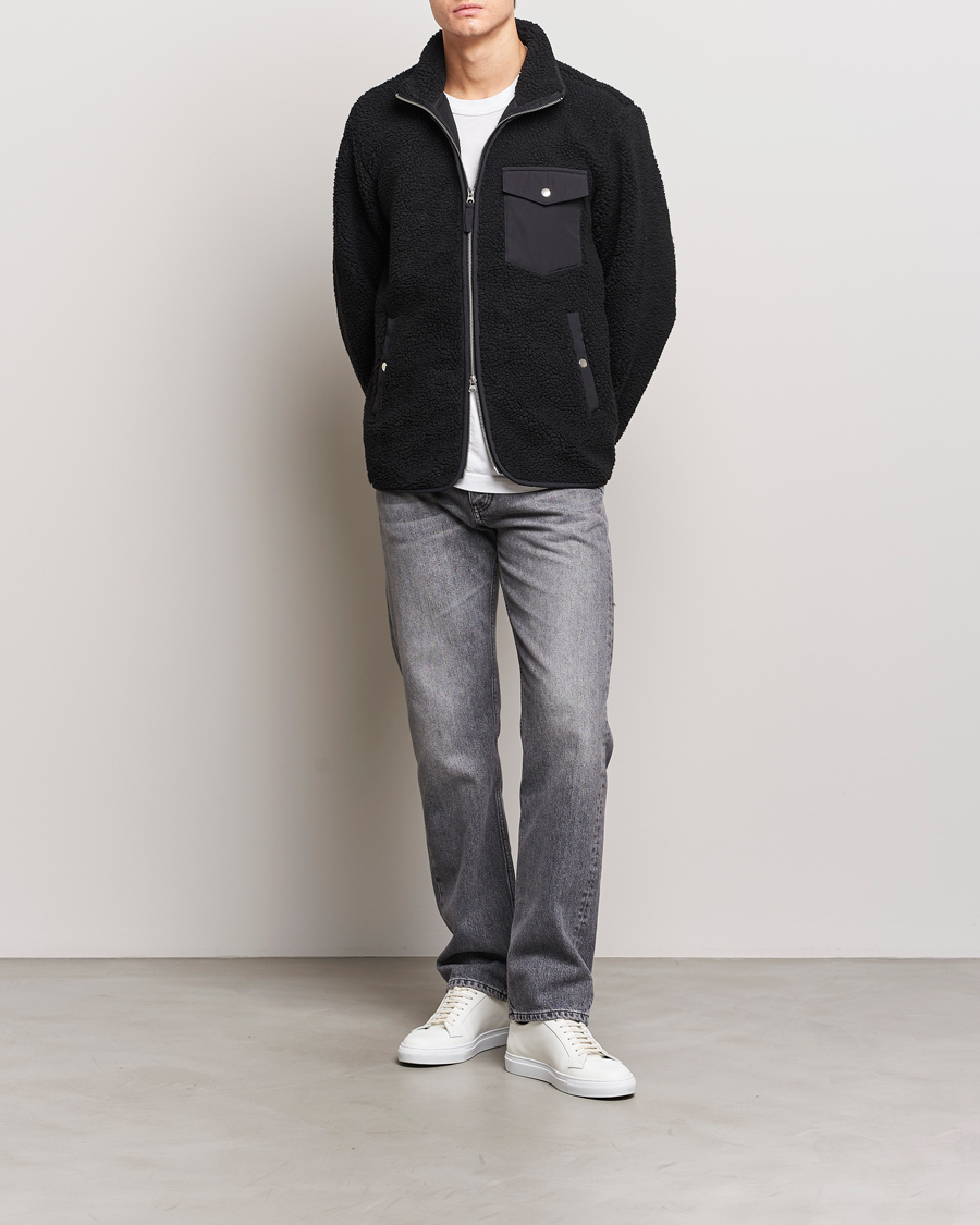 Herren | Pullover | A Day's March | Tone Pile Fleece Jacket Black