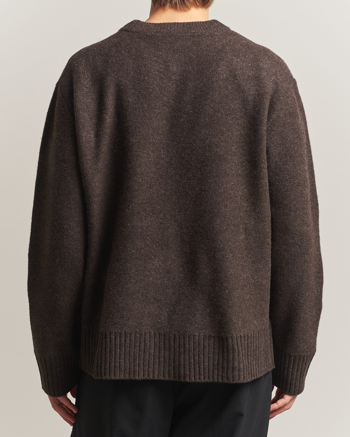Herren | Pullover | A Day's March | Tietar Boiled Merino Sweater Java Brown