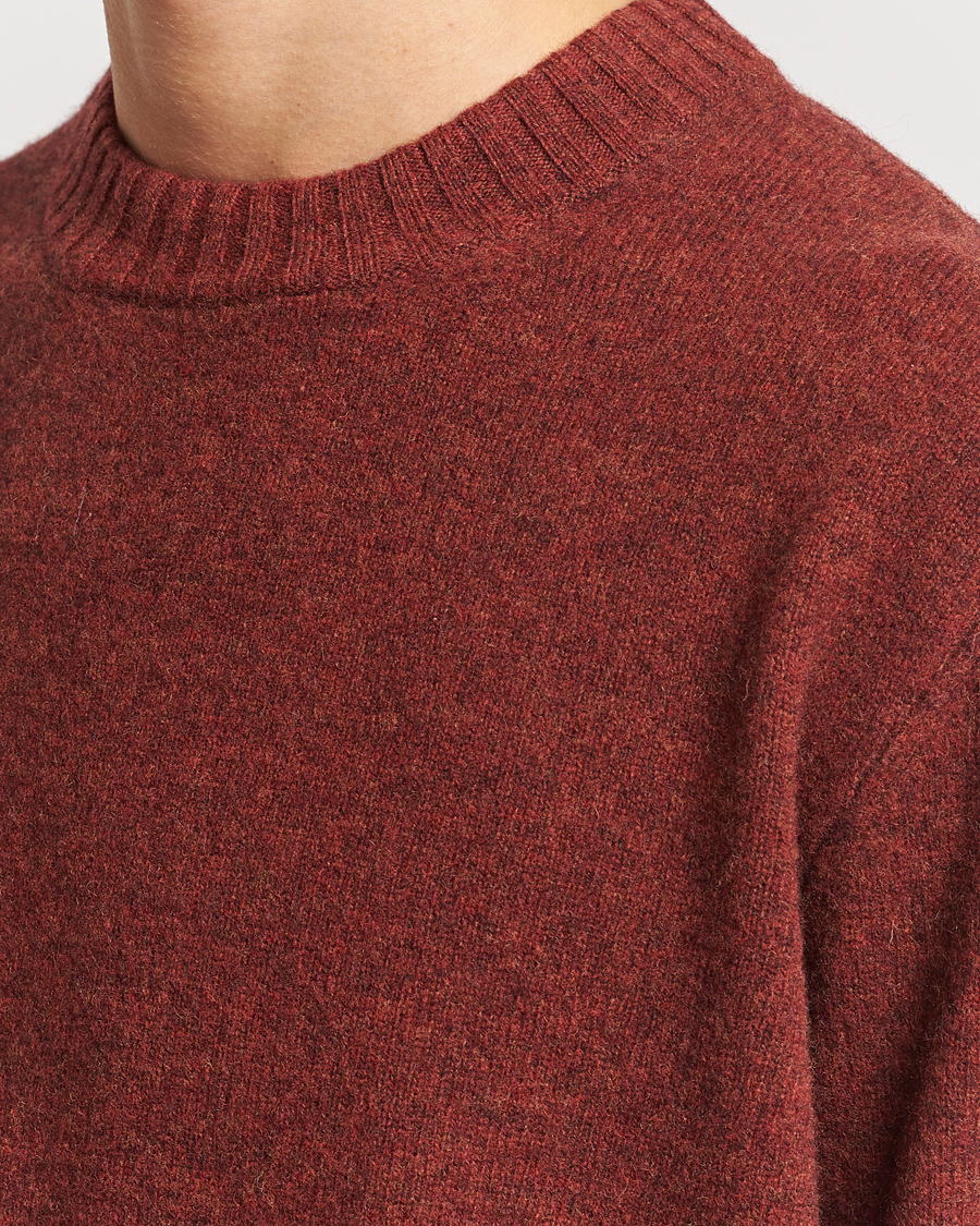 Herren | Pullover | A Day's March | Marlow Lambswool Crew Zinfandel