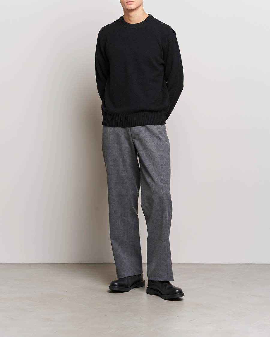 Herren | Pullover | A Day's March | Marlow Lambswool Sweater Black