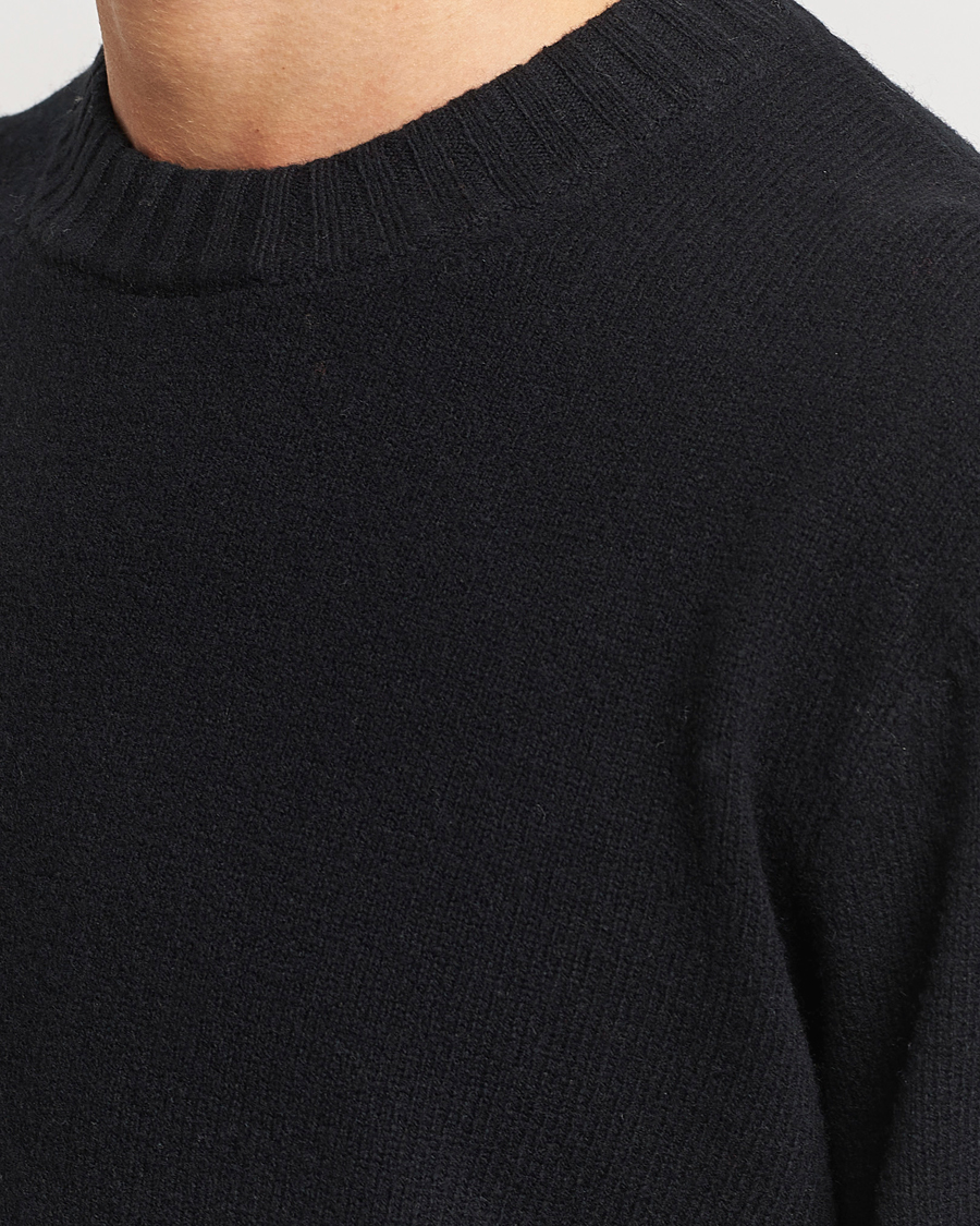 Herren | Pullover | A Day's March | Marlow Lambswool Sweater Black
