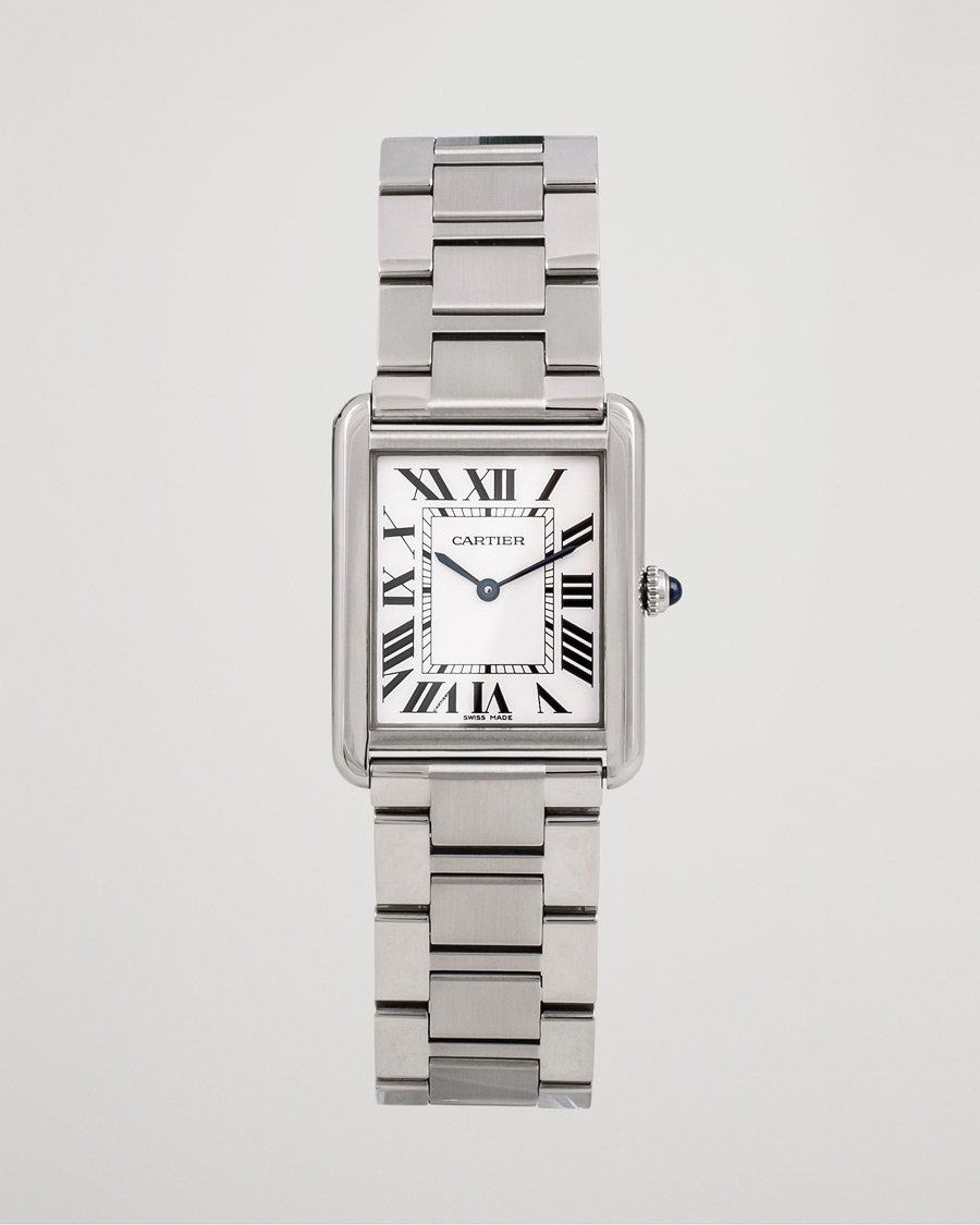 Herren | Cartier Pre-Owned Tank Solo Large W5200014 Steel White | Cartier Pre-Owned | Tank Solo Large W5200014 Steel White