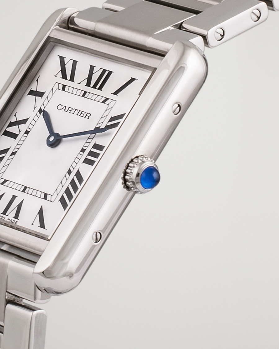 Herren | Cartier Pre-Owned Tank Solo Large W5200014 Steel White | Cartier Pre-Owned | Tank Solo Large W5200014 Steel White