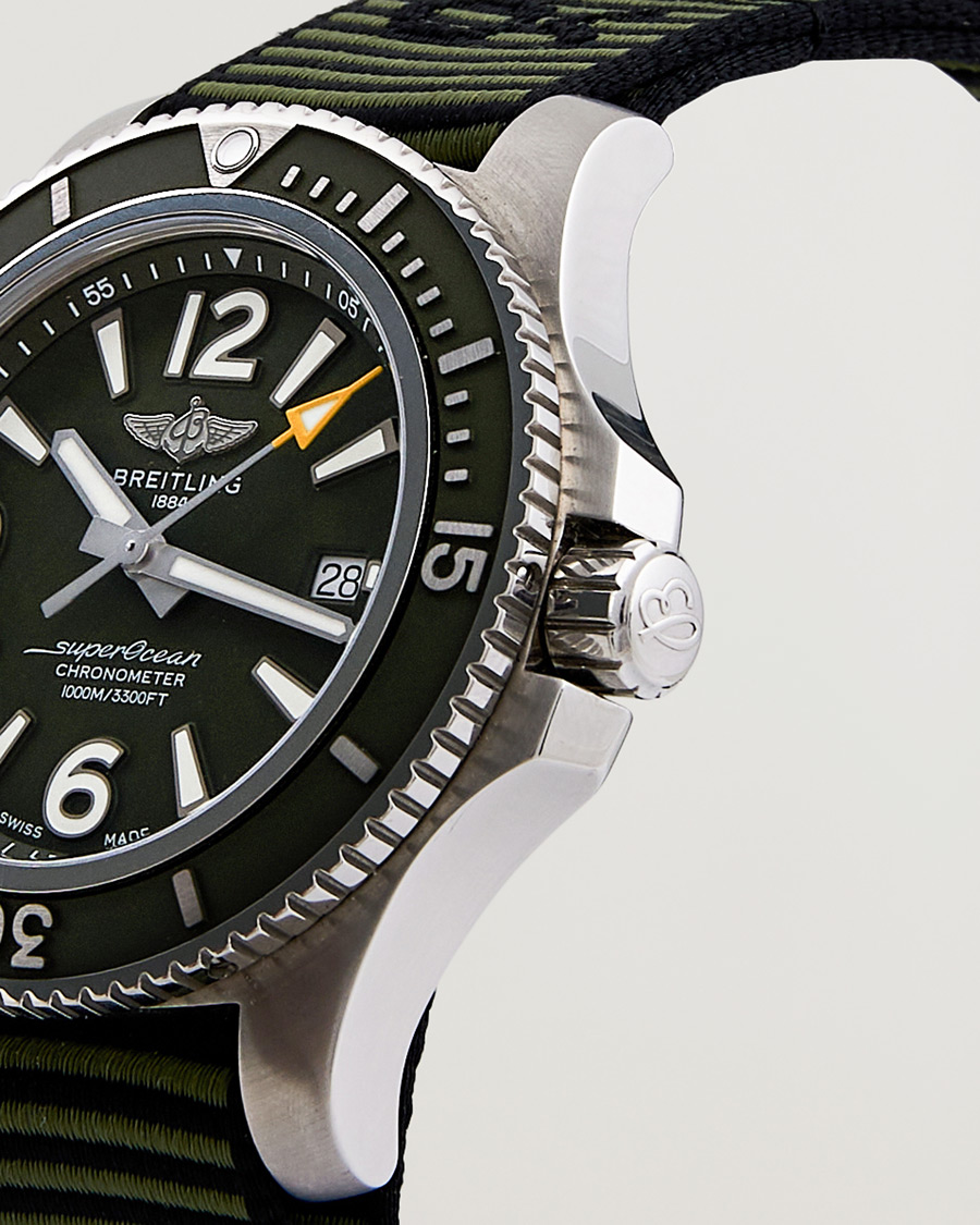 Herren | Breitling Pre-Owned Superocean 44 Outerknown A17367 Steel Green | Breitling Pre-Owned | Superocean 44 Outerknown A17367 Steel Green