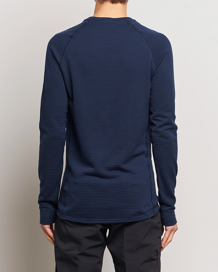 Men | Sweaters & Knitwear | Houdini | Desoli Merino Thermal Crew Blue Illusion