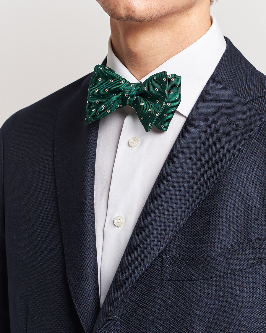 Herren | 30% sale | E. Marinella | Silk Bow Tie Dark Green