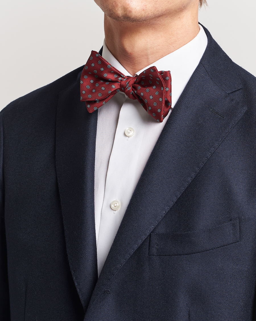 Herren | Sale accessoires | E. Marinella | Silk Bow Tie Burgundy