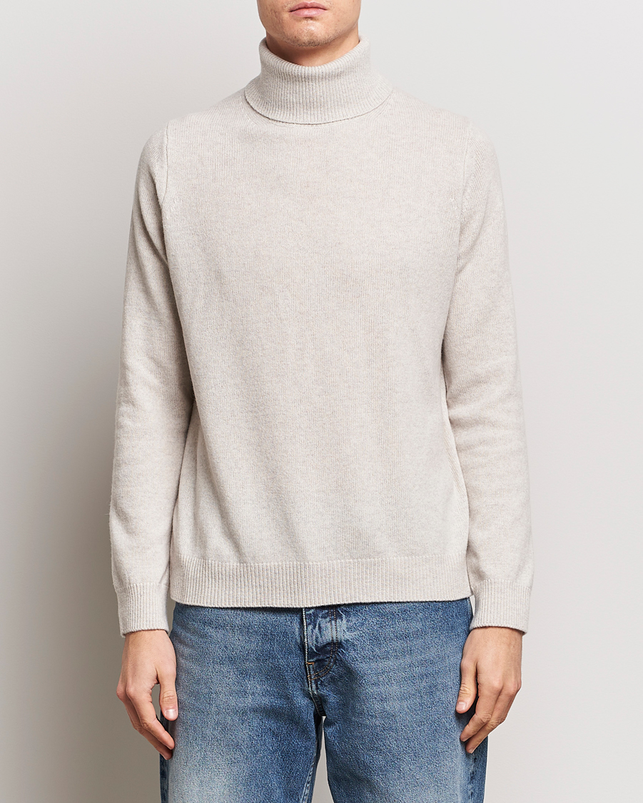 Herren | Samsøe Samsøe | Samsøe Samsøe | Isak Merino Knitted Turtleneck Silver Lining