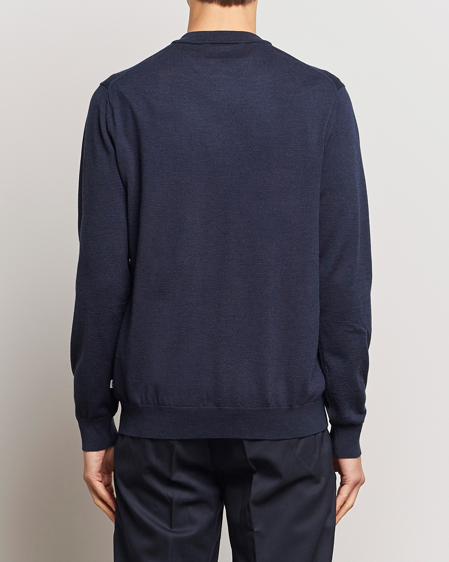 Herren | Pullover | NN07 | Sergio V-Neck Pullover Navy Melange