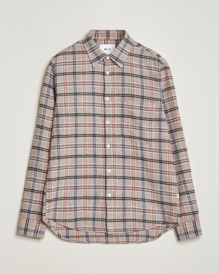 Herren | Hemden | NN07 | Arne Checked Cotton Shirt Pastel