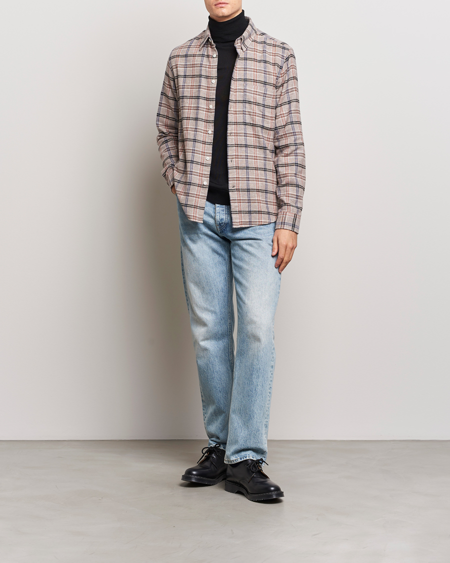 Herren | Hemden | NN07 | Arne Checked Cotton Shirt Pastel