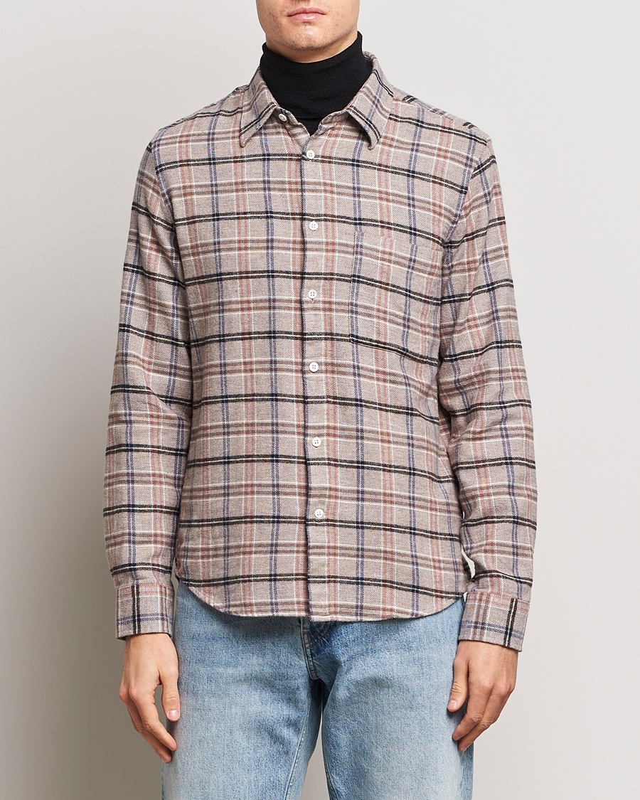 Herren | Oxfordhemden | NN07 | Arne Checked Cotton Shirt Pastel