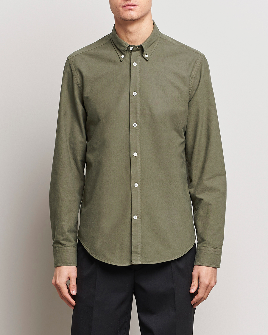 Herren | NN07 | NN07 | Arne Button Down Oxford Shirt Dark Green