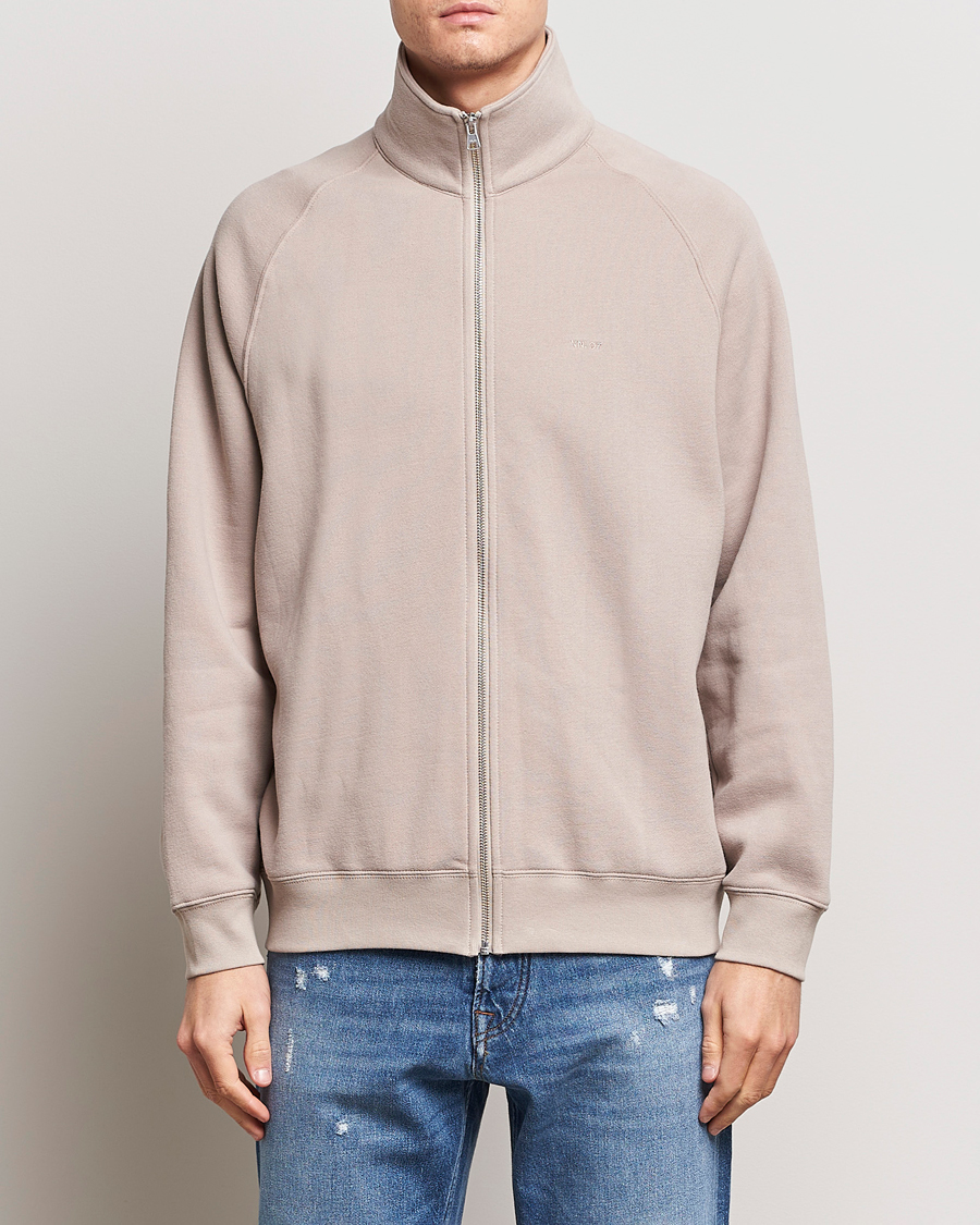 Herren | Pullover | NN07 | Carlo Full-Zip Sweatshirt Khaki Sand