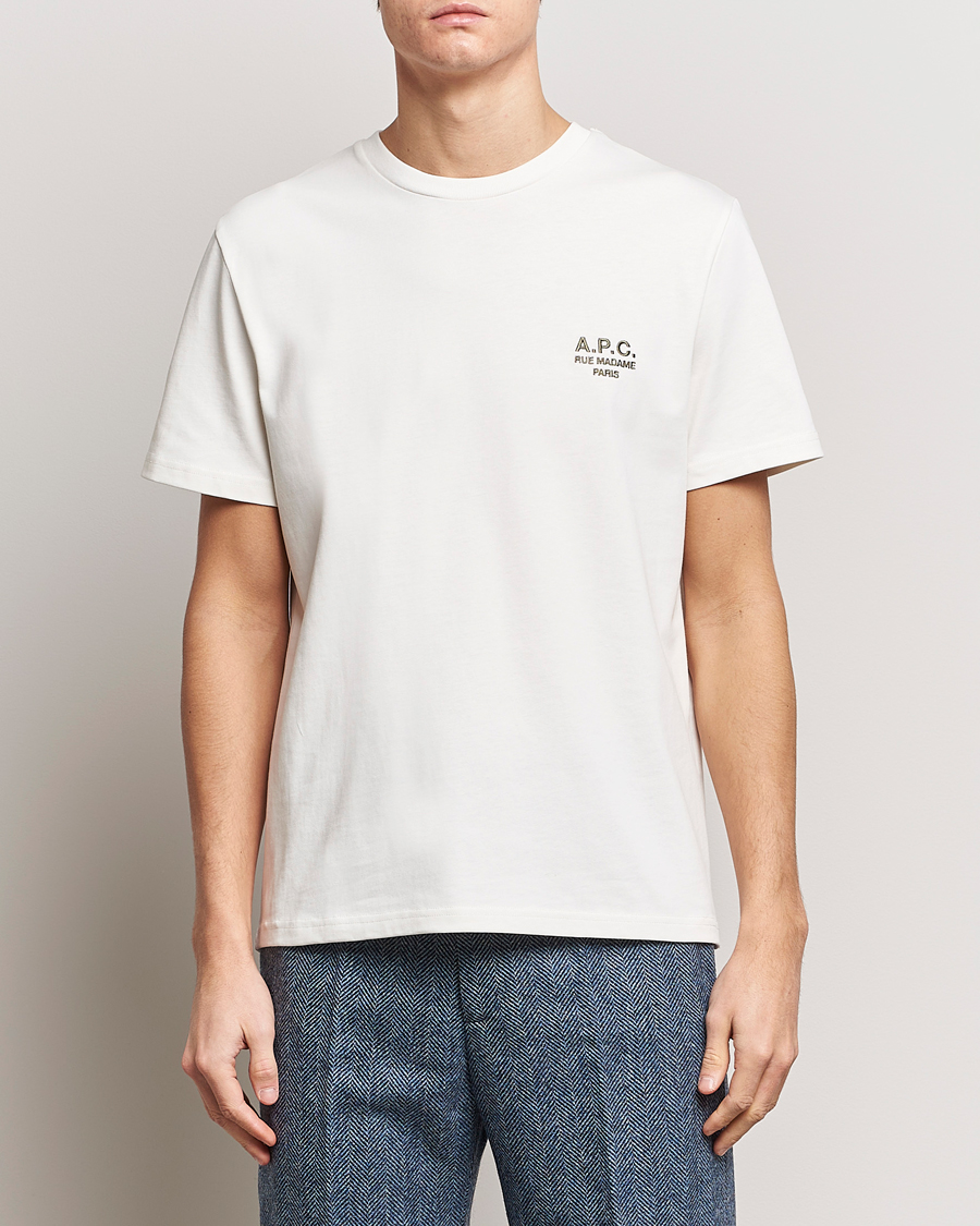 Herren | Weiße T-Shirts | A.P.C. | Raymond T-Shirt Chalk