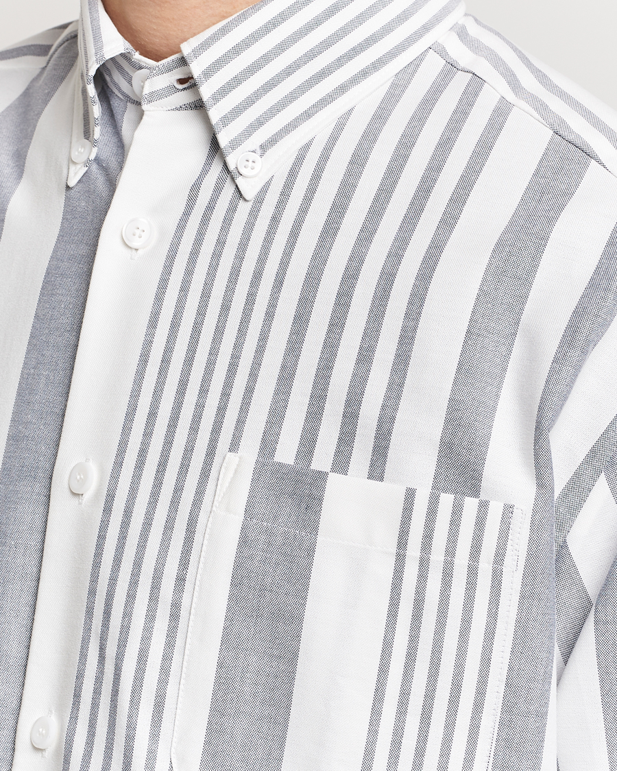 Herren | Hemden | A.P.C. | Mateo Striped Oxford Shirt Marine/White