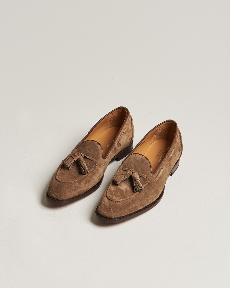Herren | Schuhe | Ralph Lauren Purple Label | Suede Tassel Loafers Dark Brown