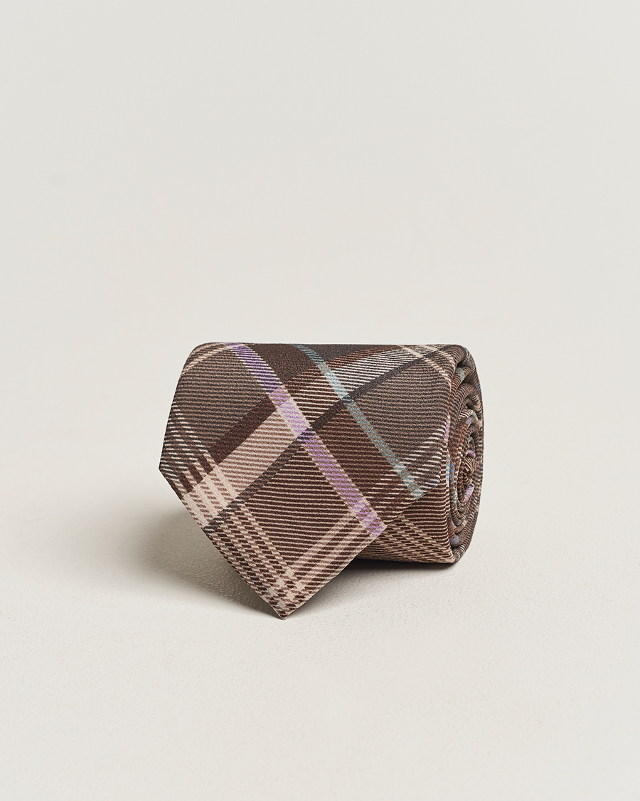 Herren | Ralph Lauren Purple Label Tartan Tie Brown Multi | Ralph Lauren Purple Label | Tartan Tie Brown Multi