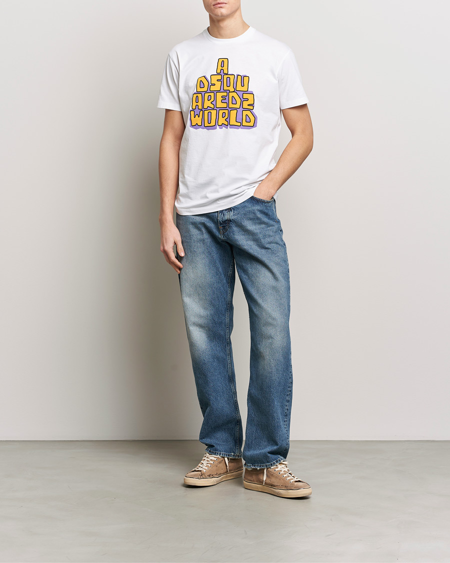 Herren | T-Shirts | Dsquared2 | Cool Fit Logo Crew Neck T-Shirt White