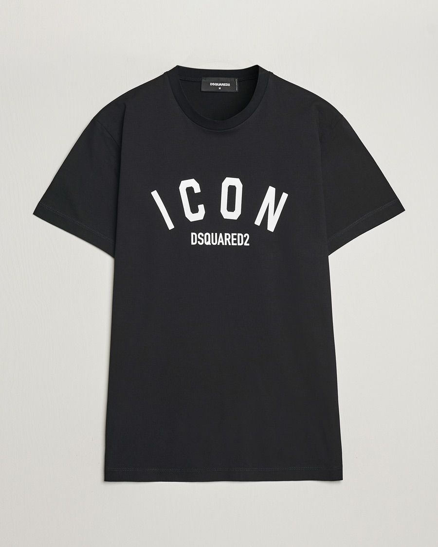Herren | T-Shirts | Dsquared2 | Cool Fit Be Icon Crew Neck T-Shirt Black