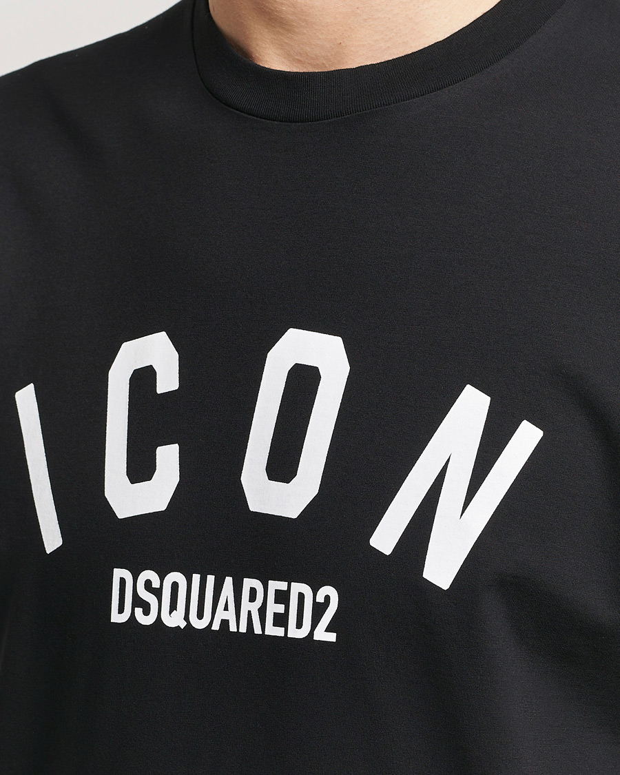 Herren | T-Shirts | Dsquared2 | Cool Fit Be Icon Crew Neck T-Shirt Black