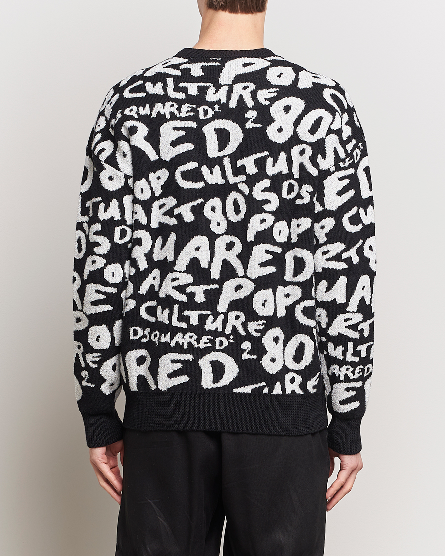 Herren | Pullover | Dsquared2 | Pop 80's Crew Neck Knitted Sweater Black