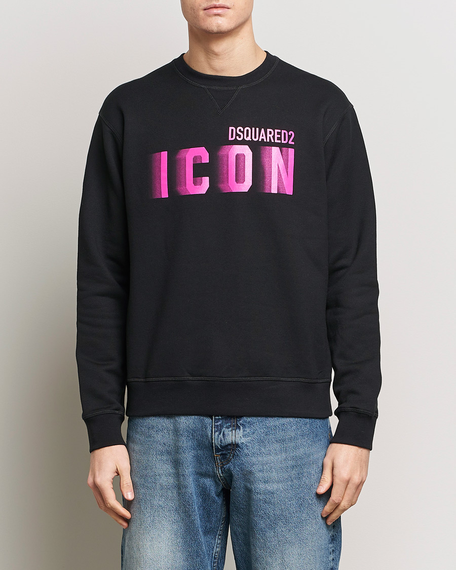 Herren | 20% sale | Dsquared2 | Cool Fit Icon Blur Crew Neck Sweatshirt Black