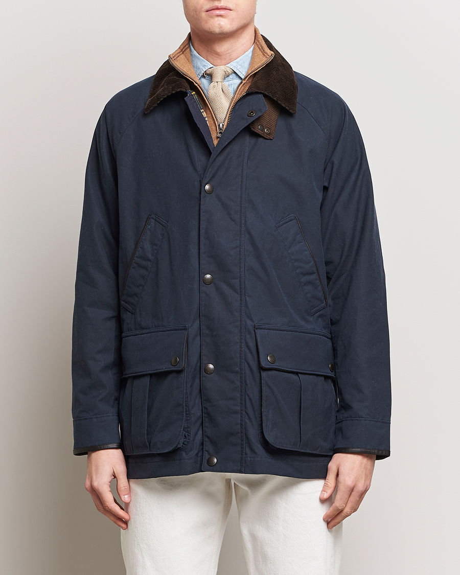 Herren | Klassische Jacken | Polo Ralph Lauren | Waxed Cotton Field Jacket Navy