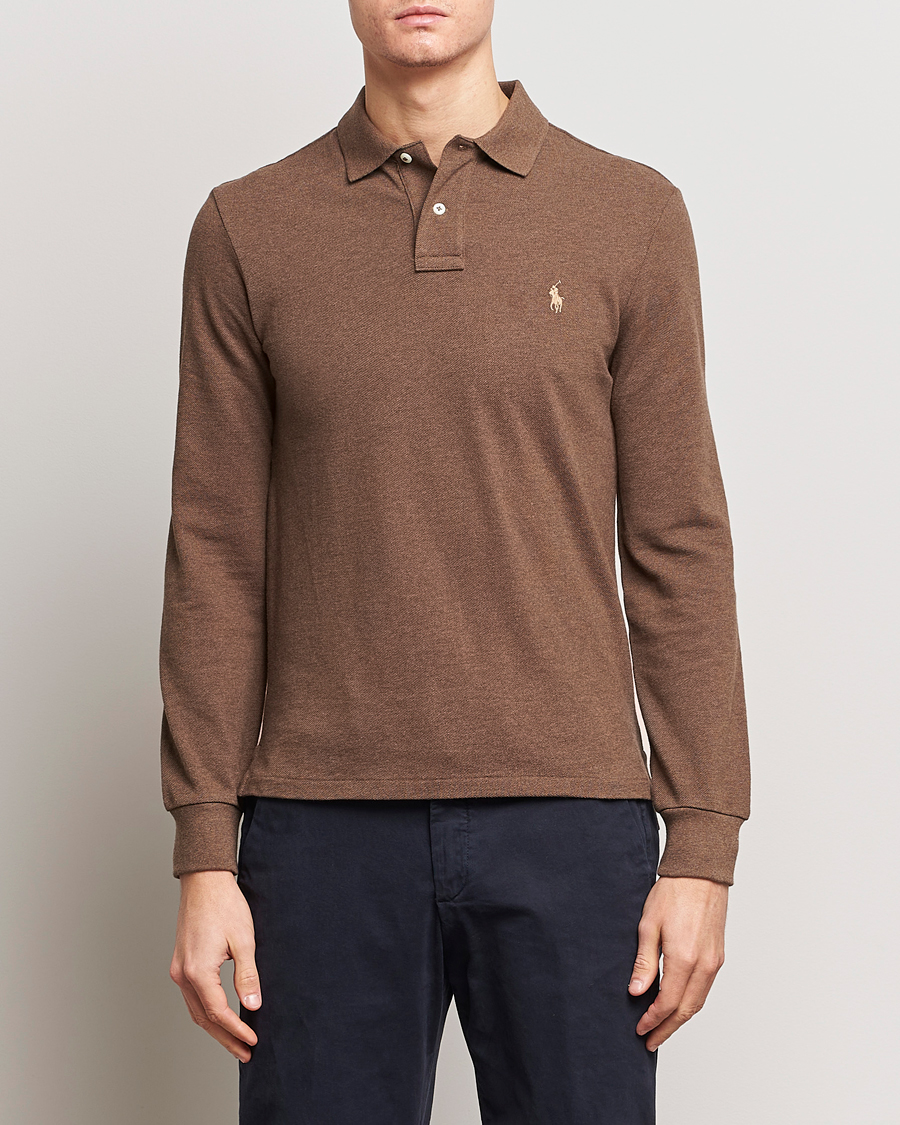 Herren | Pullover | Polo Ralph Lauren | Slim Fit Long Sleeve Polo Cedar Heather
