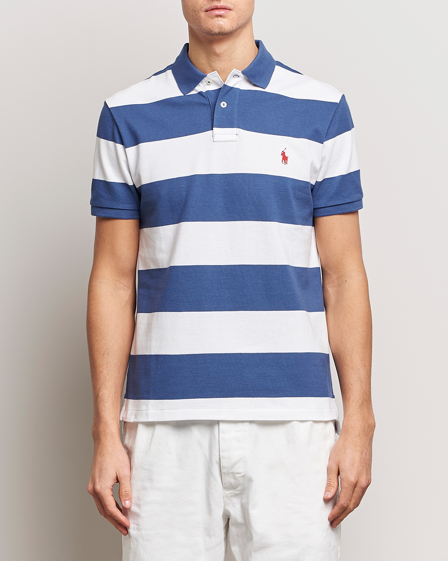 Herren | Poloshirt | Polo Ralph Lauren | Barstriped Polo Blue/White