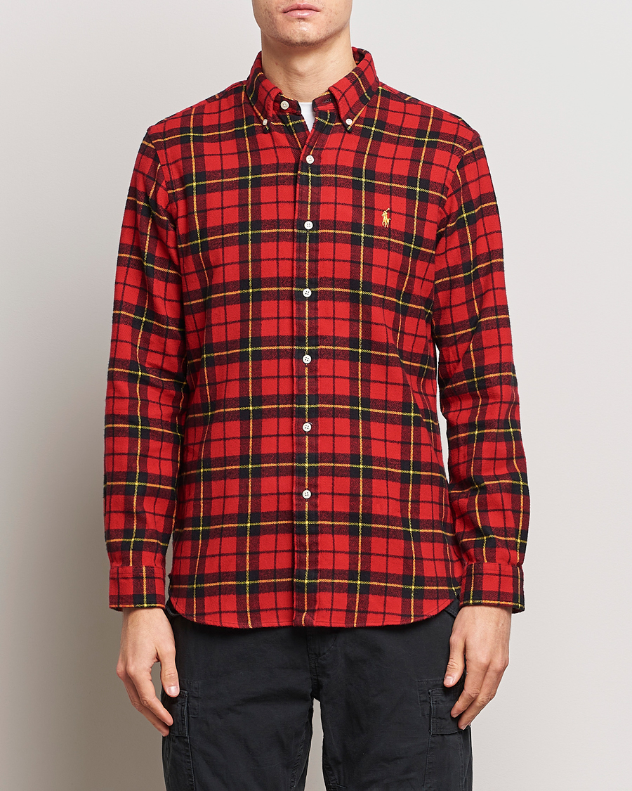Herren | 30% sale | Polo Ralph Lauren | Lunar New Year Flannel Checked Shirt Red/Black
