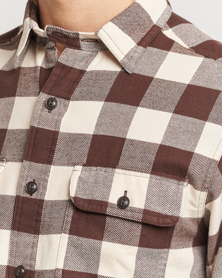 Herren | Hemden | Polo Ralph Lauren | Ranch Checked Pocket Overshirt Cream/Brown