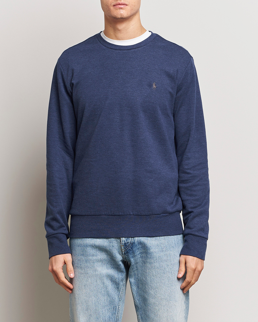 Herren | Sweatshirts | Polo Ralph Lauren | Double Knitted Jersey Sweatshirt Navy Heather 