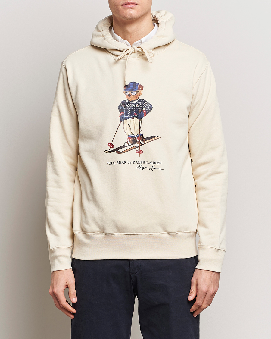 Herren | Pullover | Polo Ralph Lauren | Printed Bear Hoodie Cream