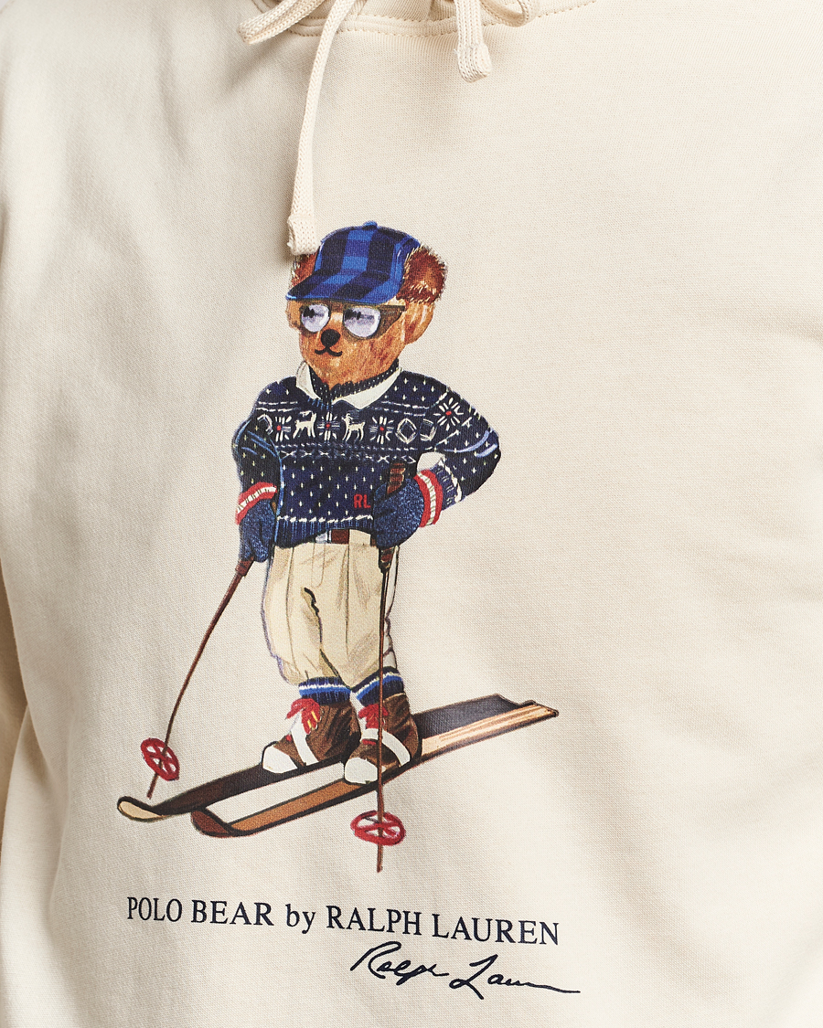 Herren | Pullover | Polo Ralph Lauren | Printed Bear Hoodie Cream
